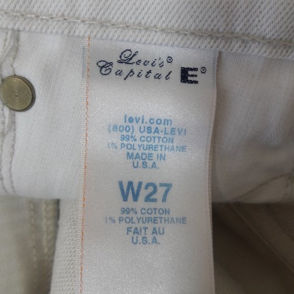 Vintage 1996 LVC LEVIS Capital E 30X31 Size 27 Ruler USA - Picture 7 of 8